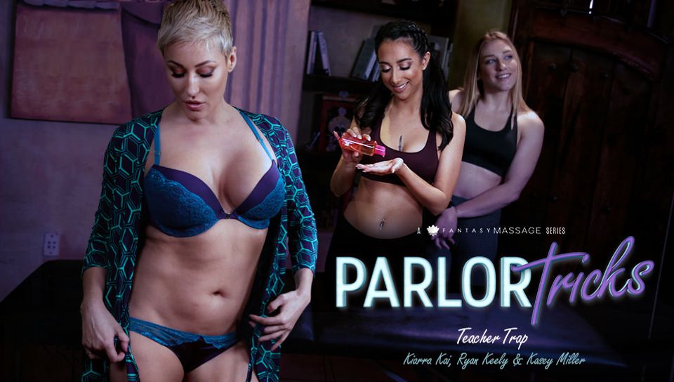 Ryan Keely & Kiarra Kai in Parlor Tricks: Teacher Trap, Scene #01 - FantasyMassage