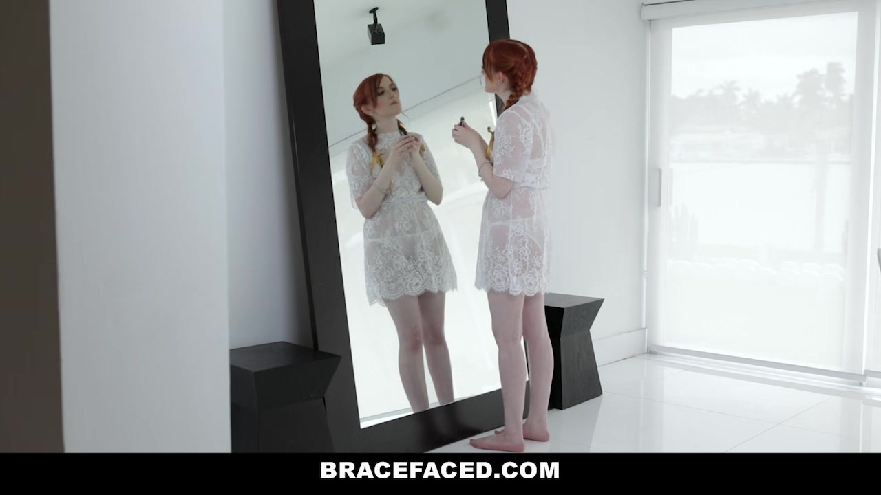 BraceFaced - Cute Ginger teen 18+ Gets A MouthFul Of Hot Spunk