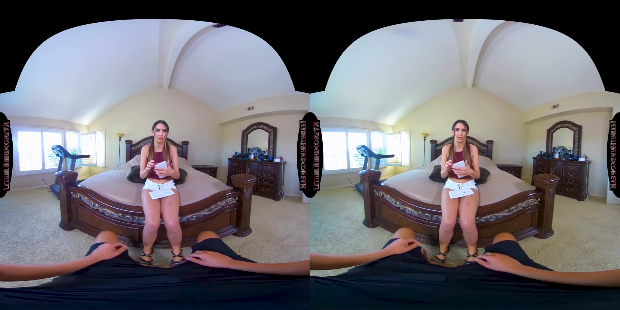 Fucking off That Credit Debt - teen 18+ Cutie Sucks your Cock in VR