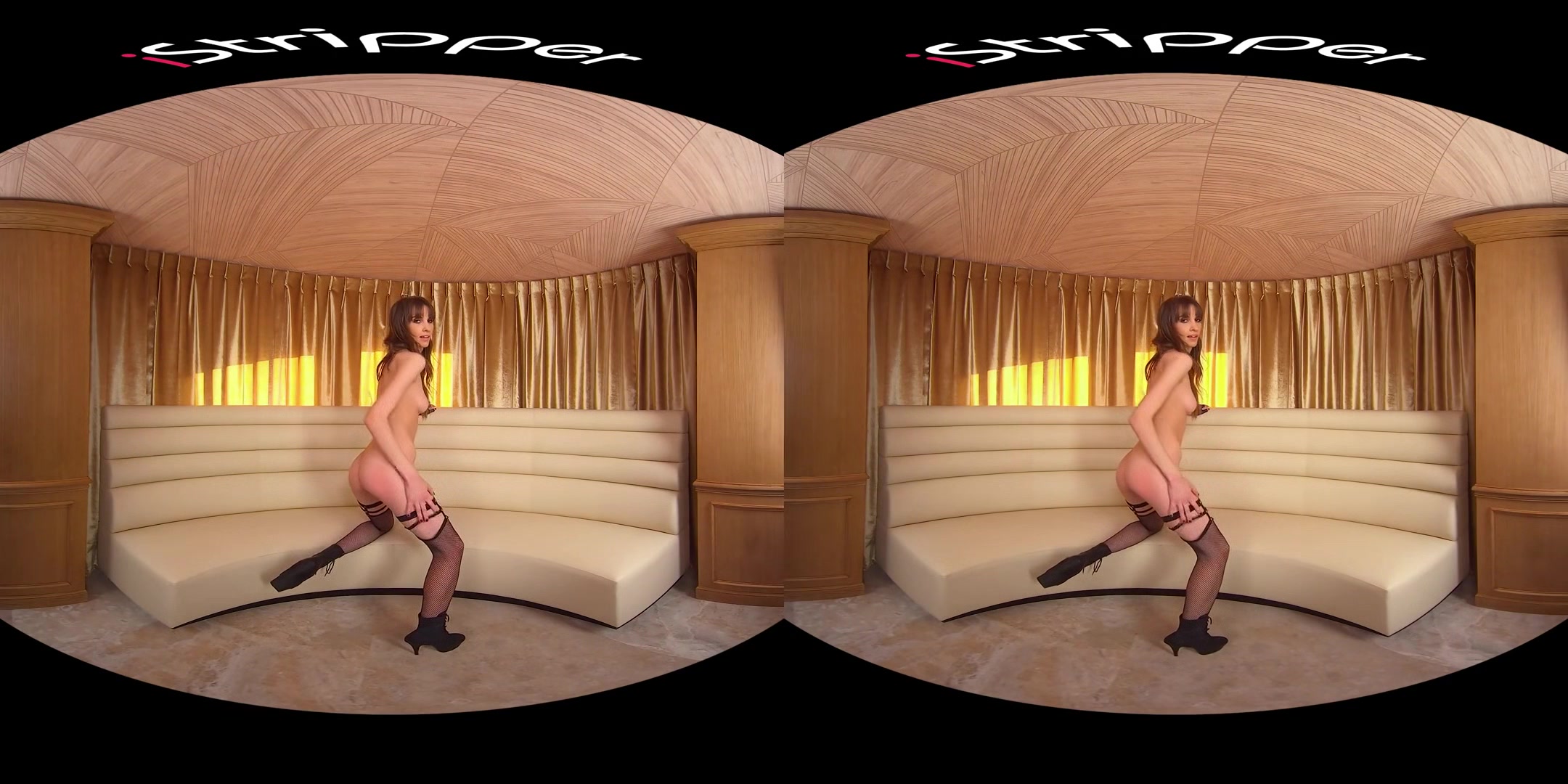 Lili Charmelle - Body Stocking Striptease Brunette