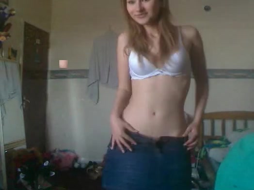 Small tittied lady undresses her useless clothes