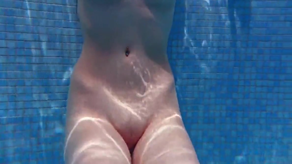 Gets Horny And Naked In The Pool - Laura Dickens
