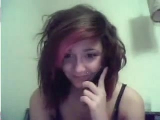She has a dirty phone conversation while rubbing herself
