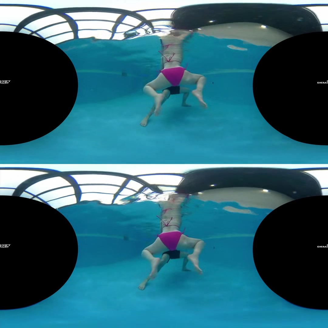 Sneak Underwater at the Pool to Spy to this Innocent E-Cup College Girl; JAV Idol in a Bikini VR