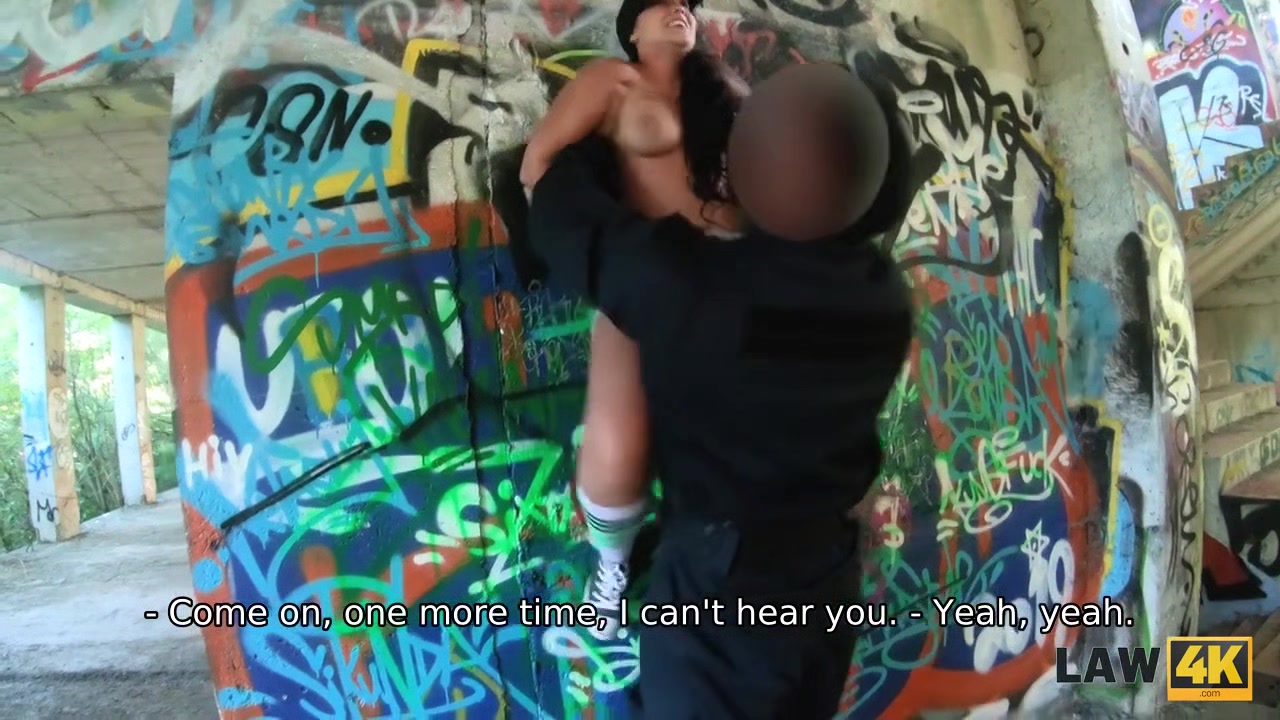 LAW4k. Bad teen 18+ girl paints the walls but gets caught and punished sexually