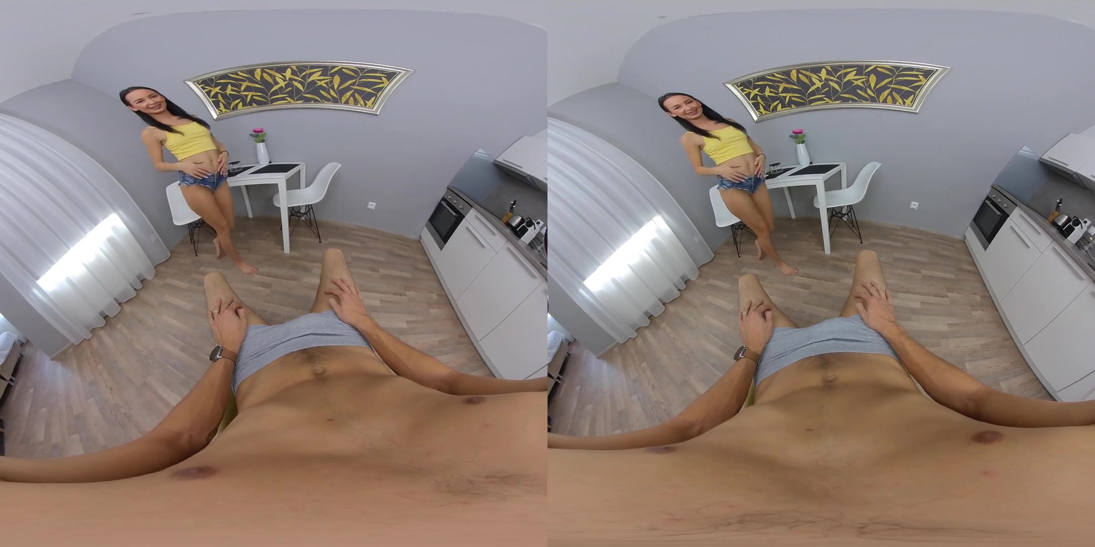 VR Blowjob with Freya Dee; Gorgeous Brunette Sucks your Cock in VR