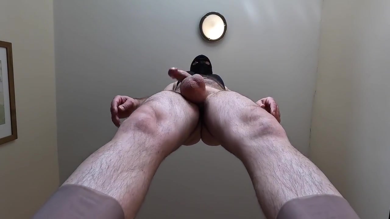 Crossdresser Striptease. Small Shaved Uncut Cock. Hairy Asshole. Very Big Balls. Sexy Nylon Feet