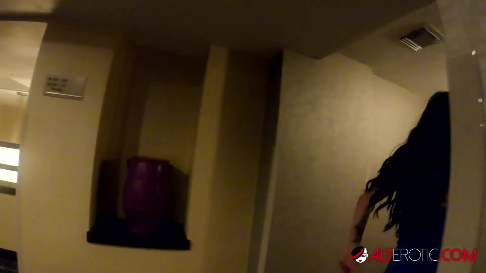 Misha and Marica share a big double sided dildo