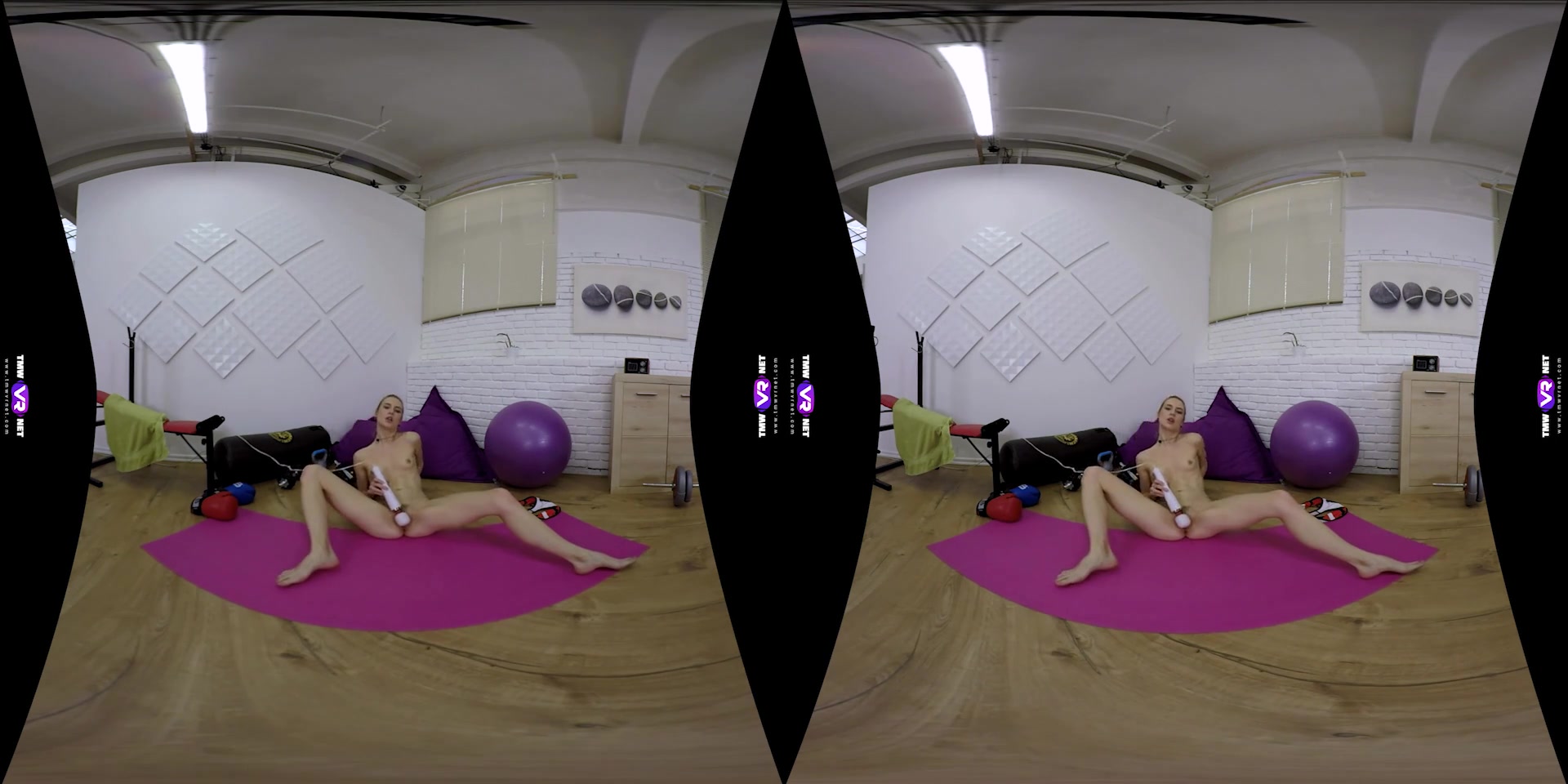 Alecia Fox in Morning Pussy Workout In Gym - TMWVRNet