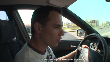 Beauty sucks in the car in front of everyone