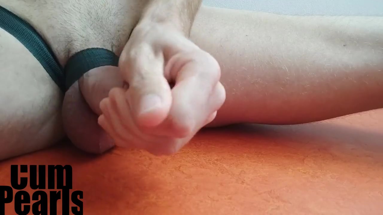 Cumpearls Winded Dick Masturbation