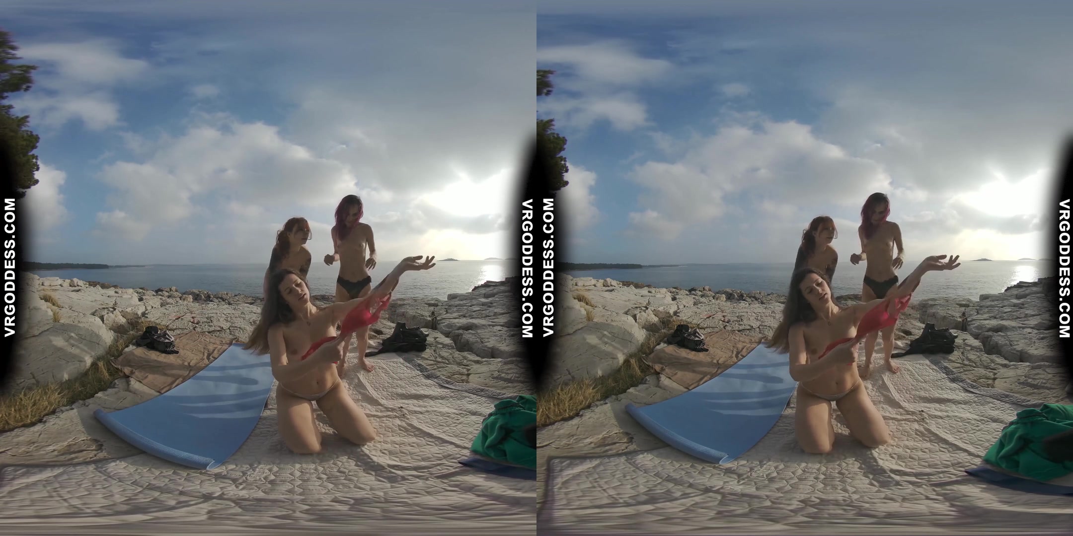 Cheri Josie Poppy Winter Beach Vacation Nude Yoga Outdoors