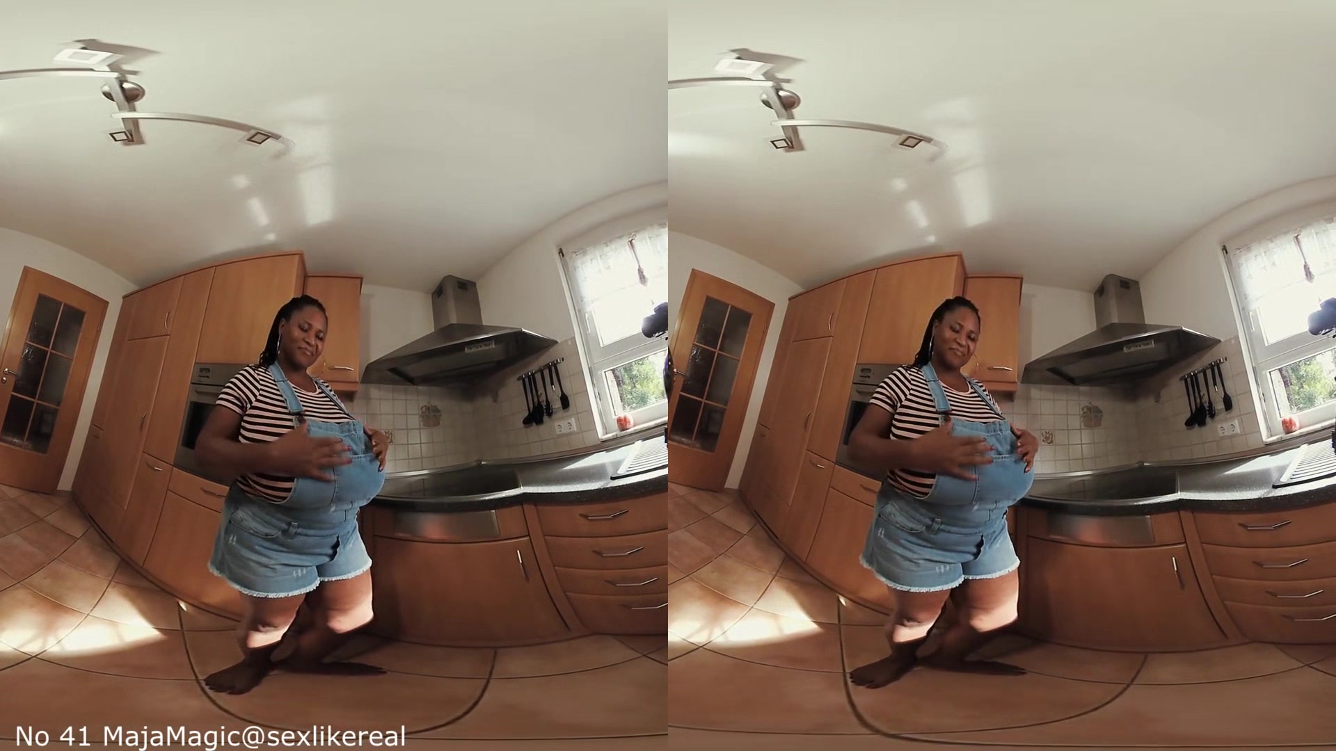 Pam - Huge Tits Ebony BBW Solo - MajaMagic - SexLikeReal