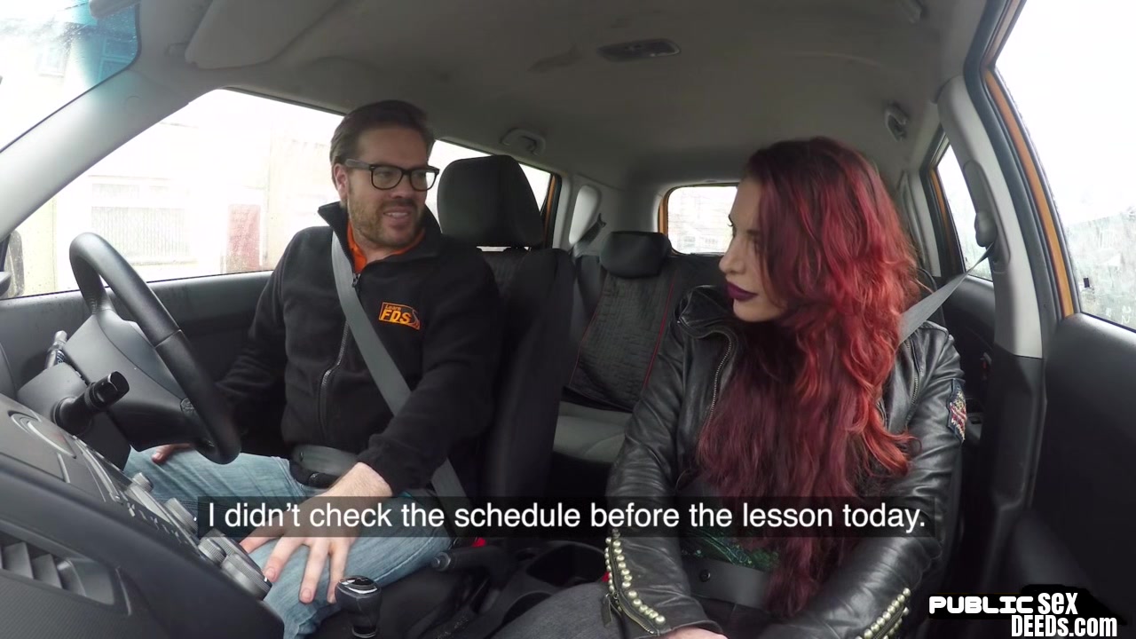 Redhead brit publicly fucks dring instructor