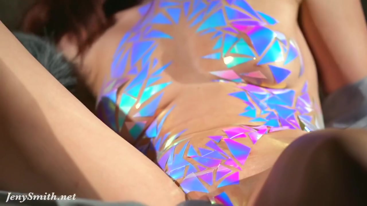 Naked Photoset With Tape With Jeny Smith