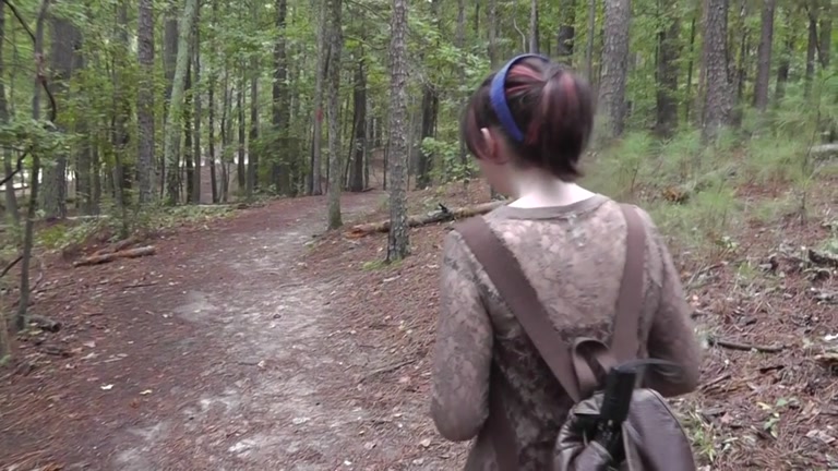 Drilled and Cum discharged his girlfriend in the forest