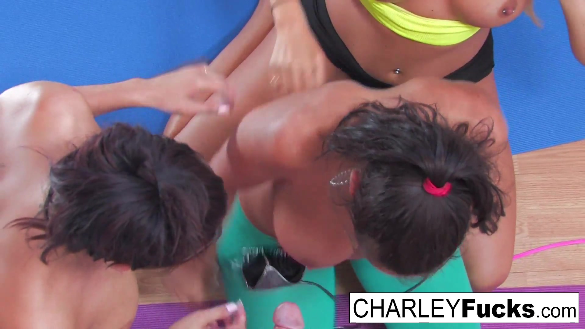 Charley Chase Samantha Saint London Keyes in Charley Chase, London Keyes And Samantha Saint Blow - CharleyChase