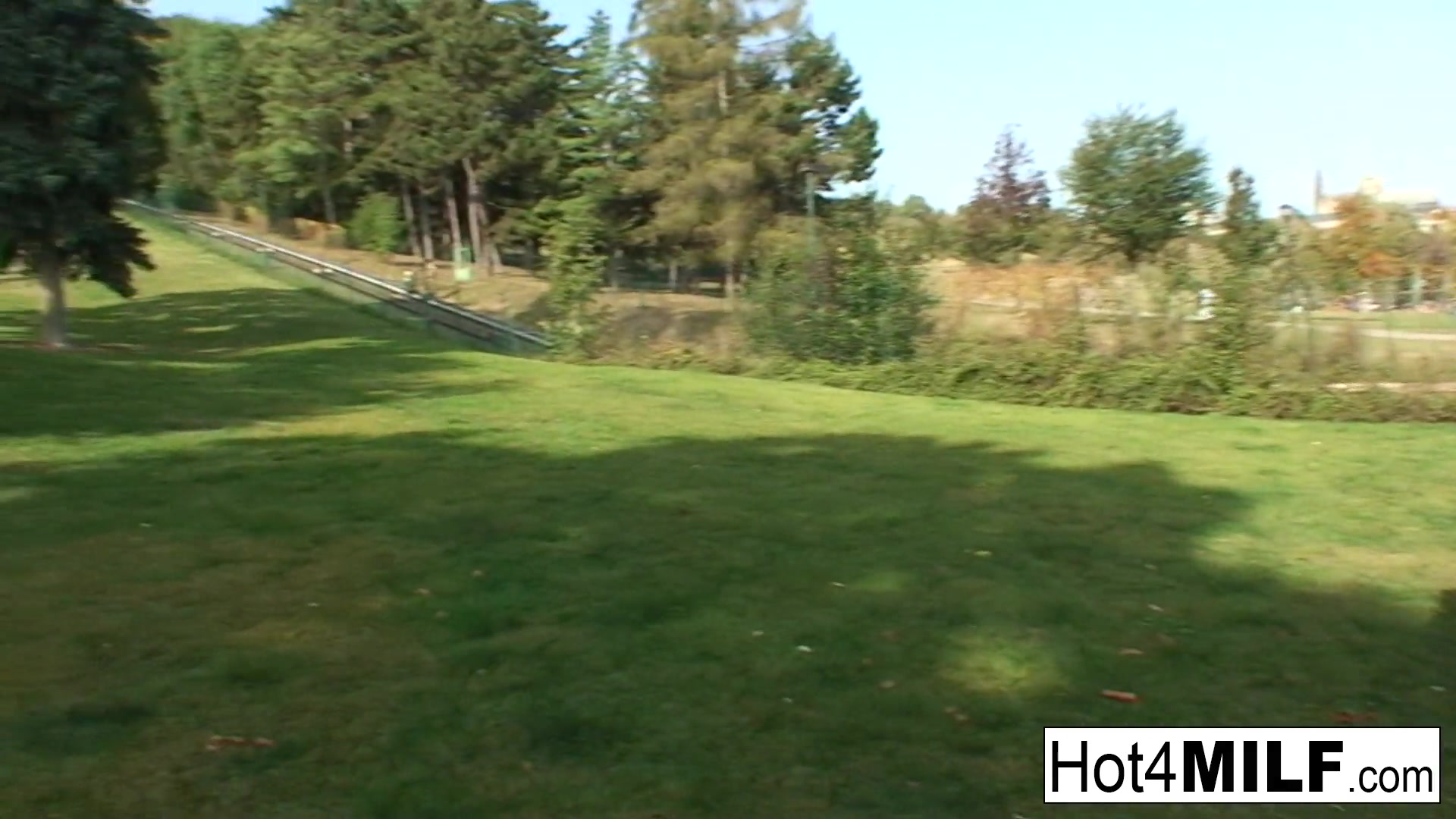 Hot Blonde Milf Has A Threesome At The Park - Hot4MILF