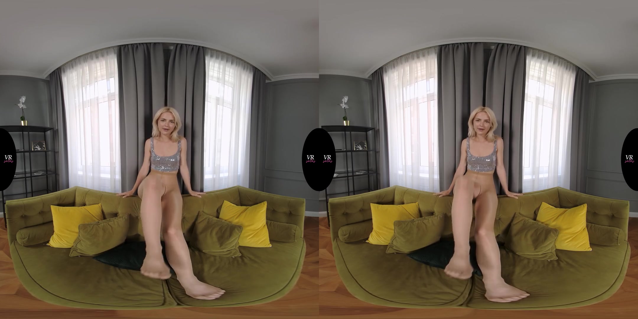 Lika Star - Sexy Amateur Blonde with Great Legs Solo