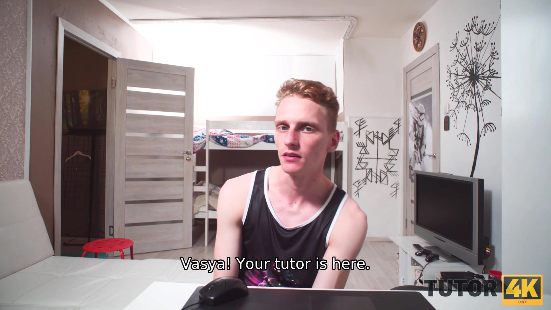 TUTOR4K. Instead of biology lucky boy has awesome sex with hot teacher