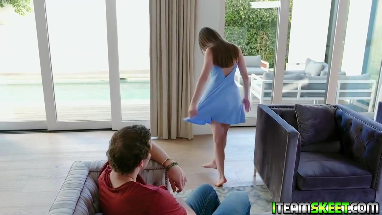Winter Jade - Teeny Babe Spreading Her Legs Wide Open