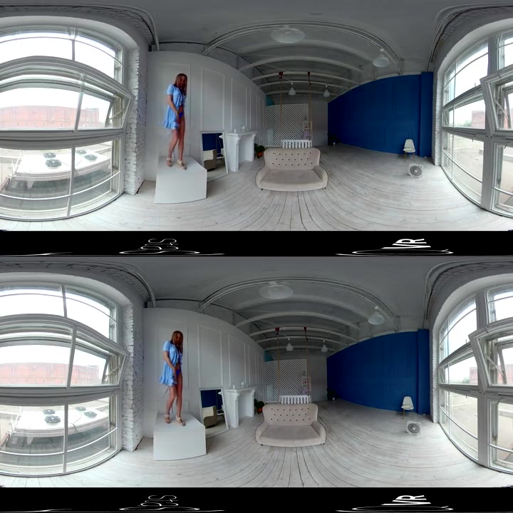 VR porn - Red Hair, Blue Dress 360º - StasyQVR