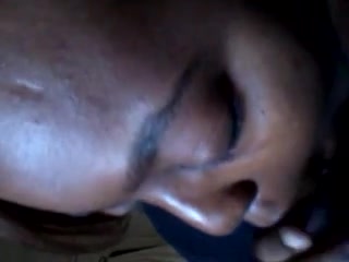 Ebony girl giving head