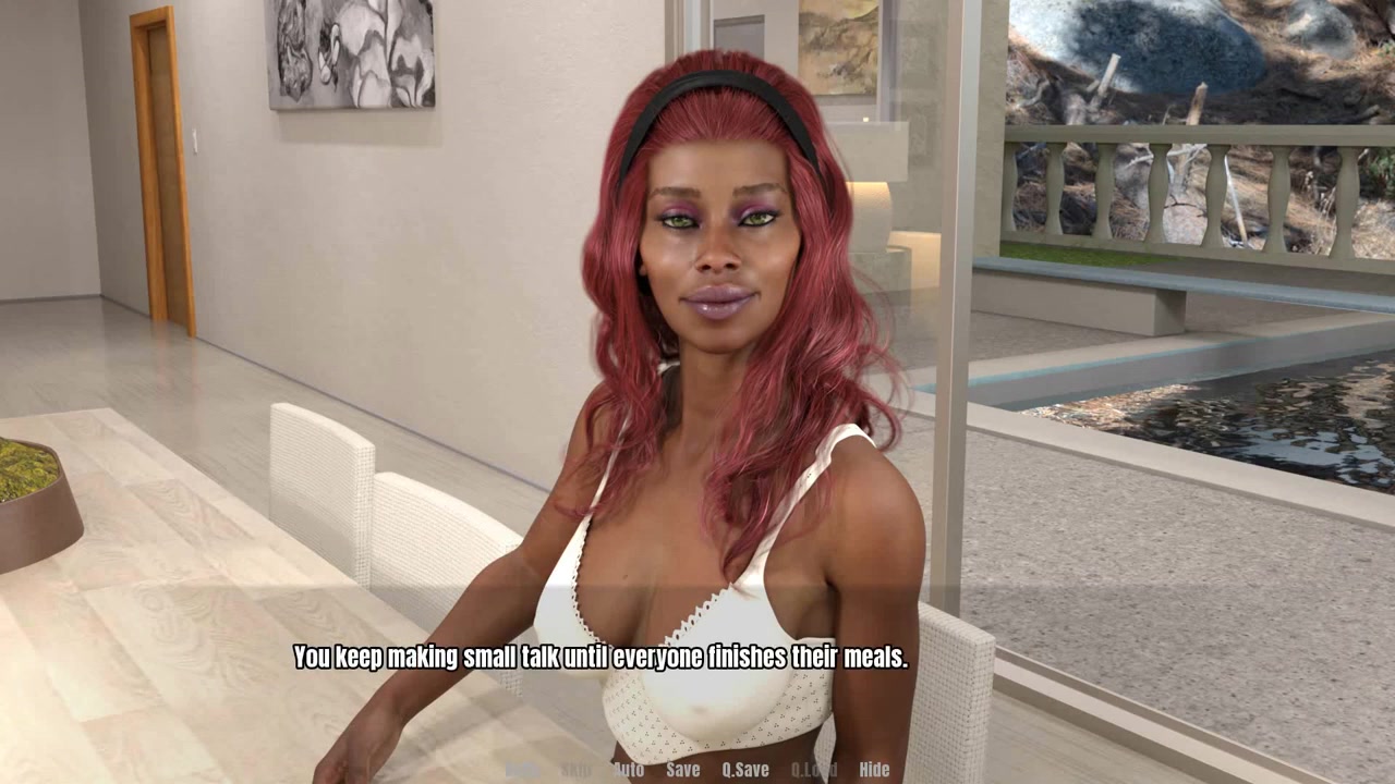 Grandmas House Black Ebony Goddess Doing Footjob Under The Table Ep 59