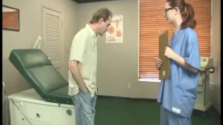 Redhead Nurse Jerking Treatment