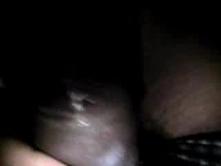Black horny cock pleased by lovely chick in the POV scene