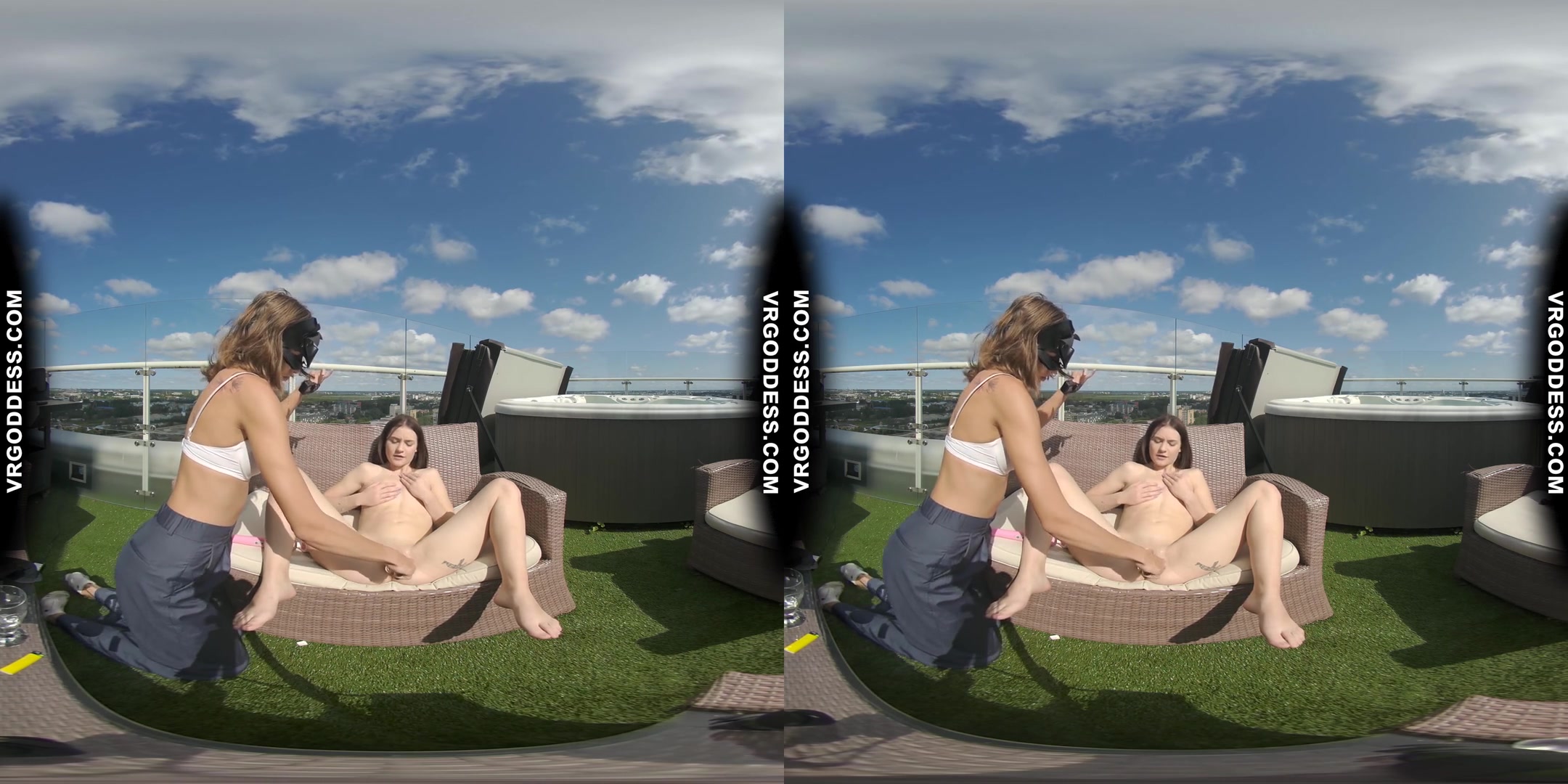Lesbian Fun In The Sun Young Matty Smoking Dirty Female Director Miss Pussycat Worships Her Pussy