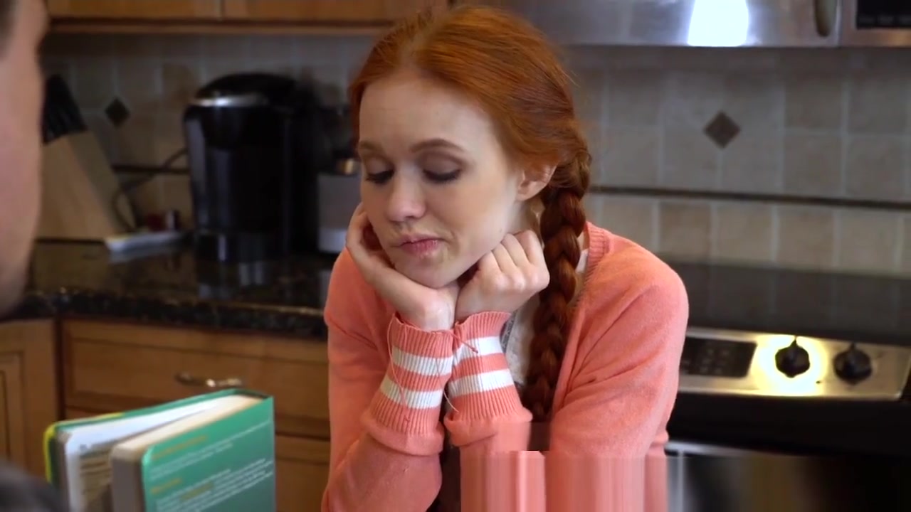 Petite redhead teen 18+ cocksucking before sex