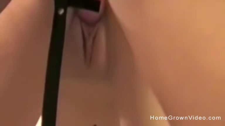 Blonde lesbian amateur dominates her sex slave