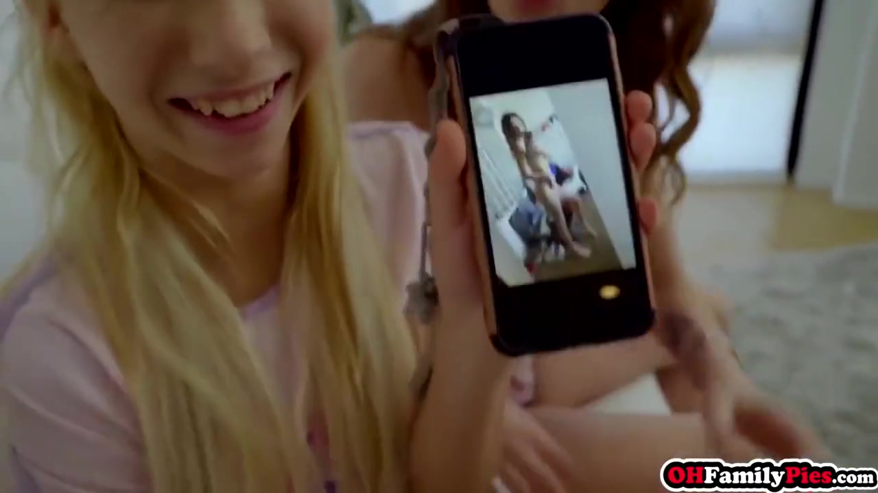 Bored Bisexual teen 18+ Stepsisters Suggesting Taboo Threes