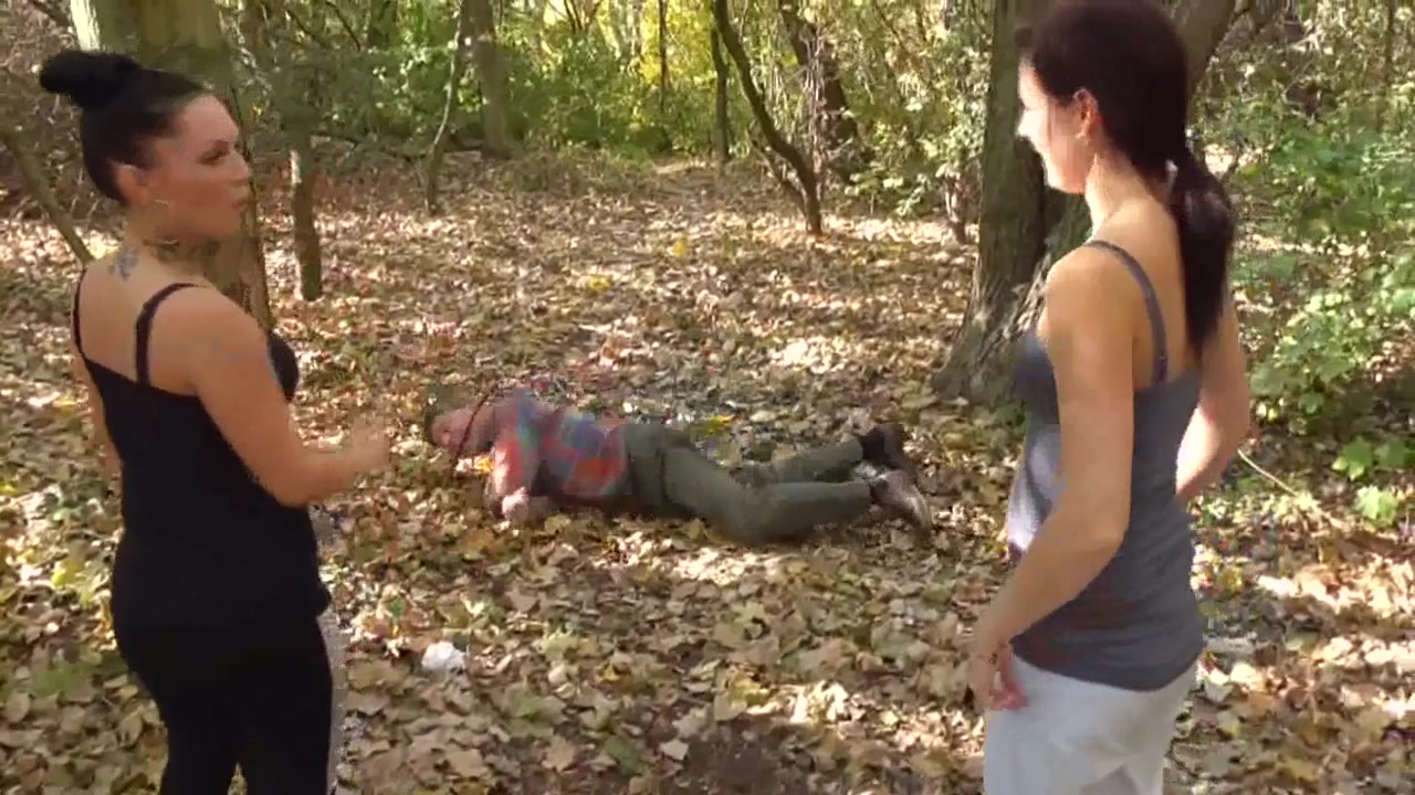 Long session in woods with grandpa pet slave - long version by Femdom Austria