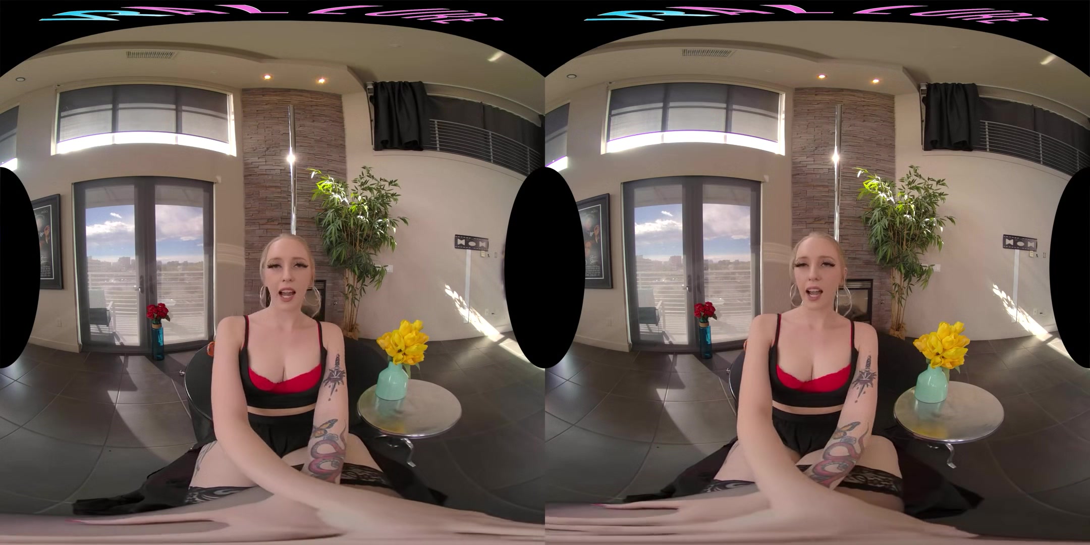 Working The Pole - Curvy Blonde Babe Solo and POV