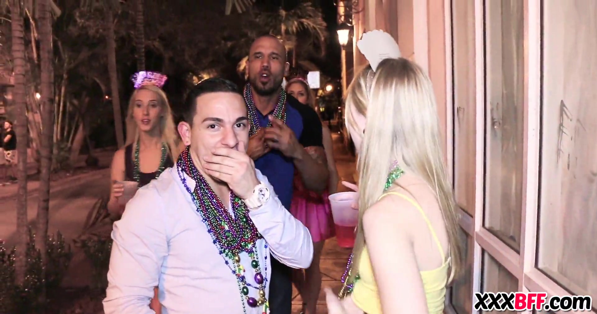 Hot teens 18+ fuck at mardi gras