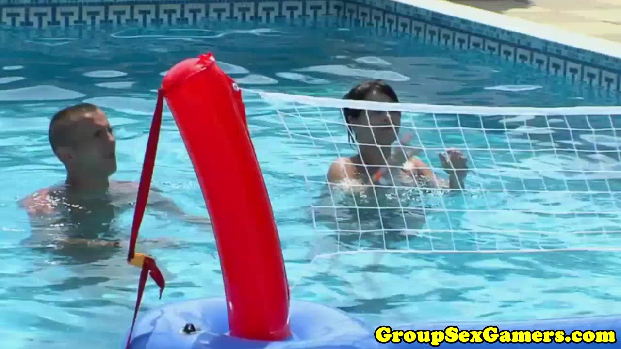 Hungarian babe playing party game before sucking