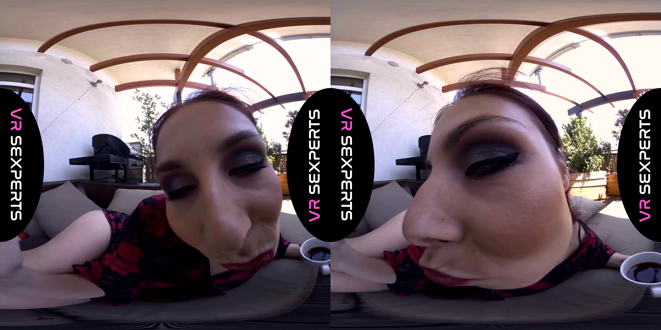 Antonia Sainz in Coffe on the Terrace - VRSexperts