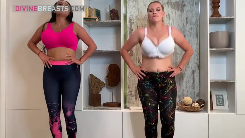 Helen and Erin Busty Aerobics Babes