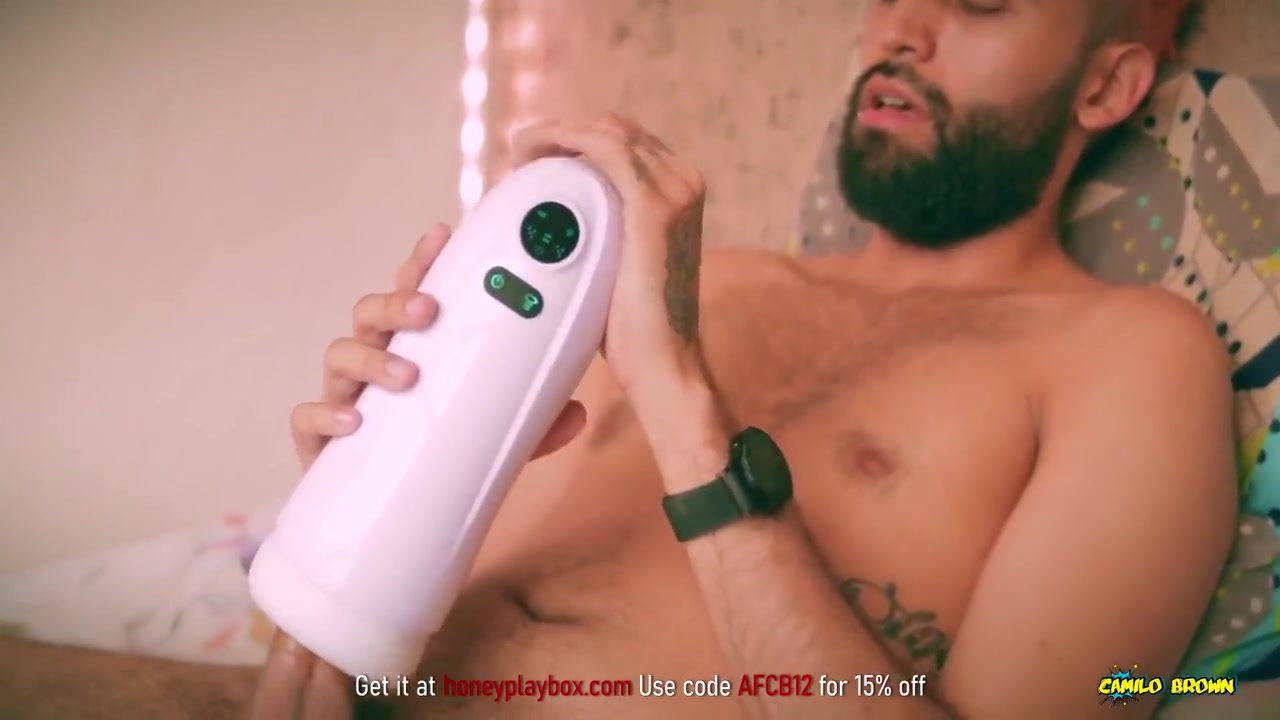 Big Uncut Cock Latino Tests Honeyplaybox Kai2 Automatic Masturbator Intense Cumshot