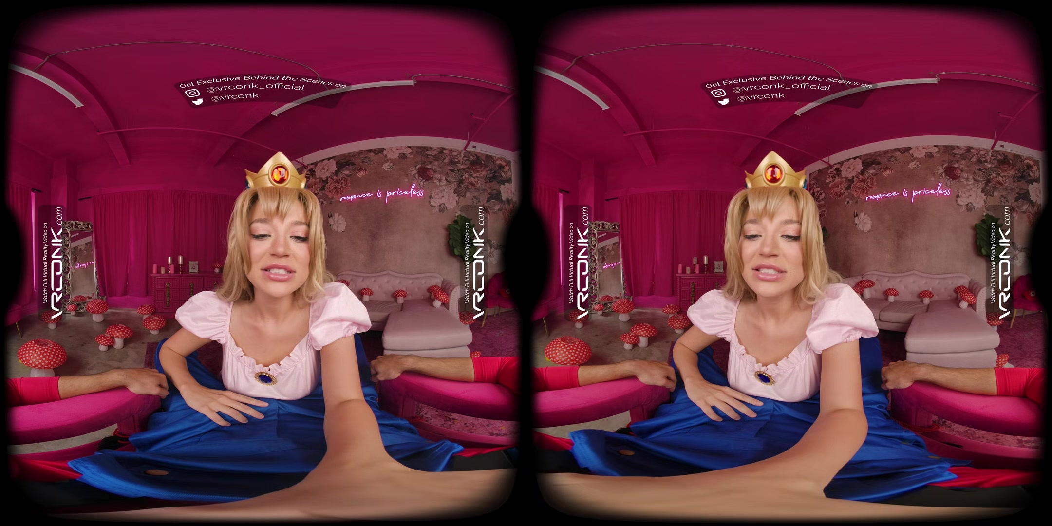 VR Conk Sexy Blake Blossom Gets Pounded Hard In Mario Princess Peach Cosplay VR Porn Parody