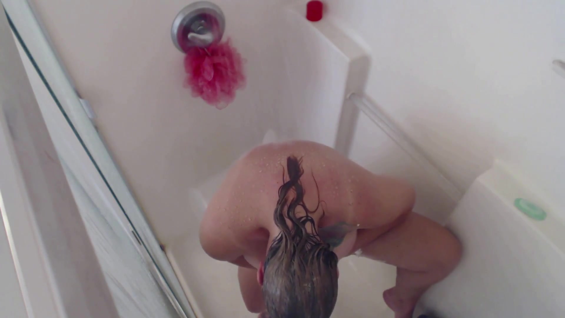 Spy On Me In The Shower Pt2 - BustyKrisAnn