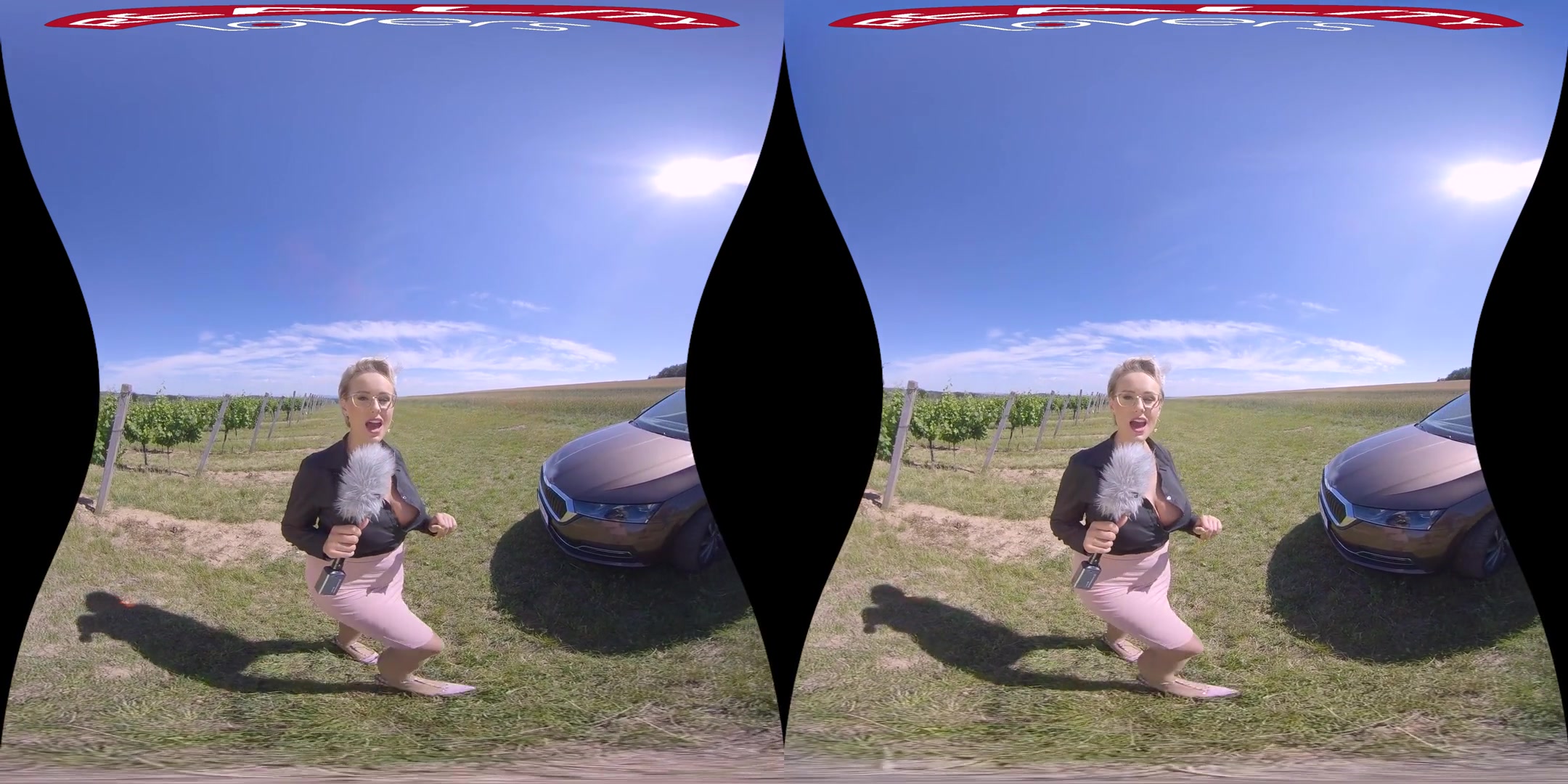 Sexy Car Review - Huge Tits Blonde Pornstar Hardcore