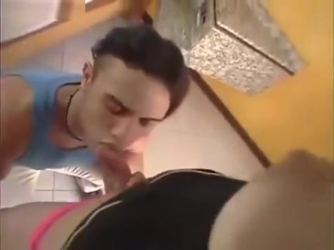 filthy brunette ladyman Stuffing chap in advance of Being ganghammered