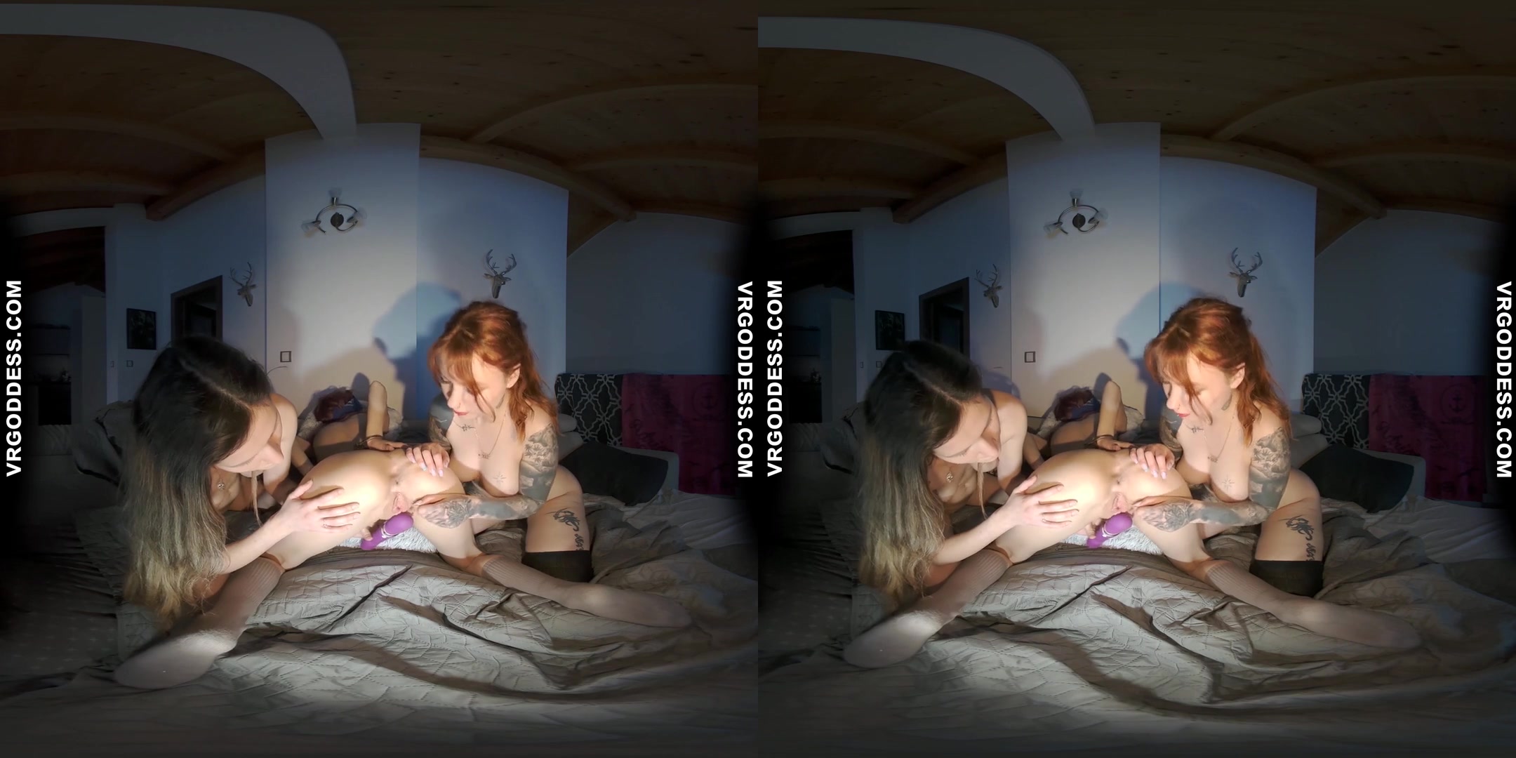 Cheri And Josie Blindfold Handcuff Poppy Edging Her Clit With Hitachi Until She Cums