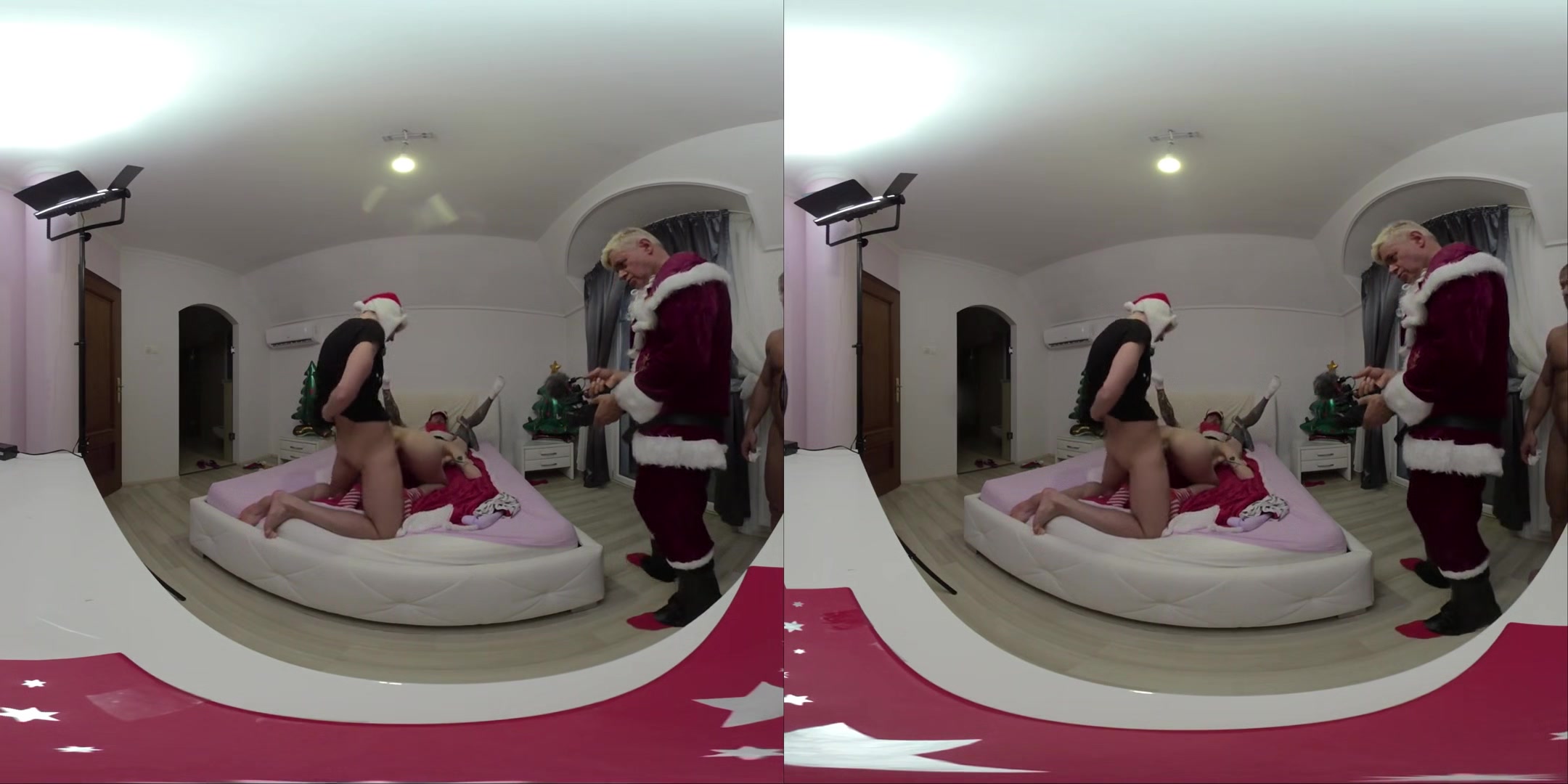 Catherine Knight Christmas Vr Part Three - Mrs. Claus Cuckolds Santa In Crazy Gangbang