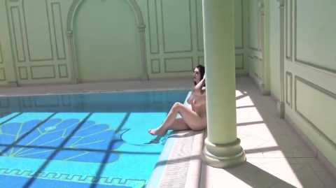 Gets Very Horny By The Pool - Laura Dickens