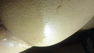 Hard fuck and fresh Cum on back