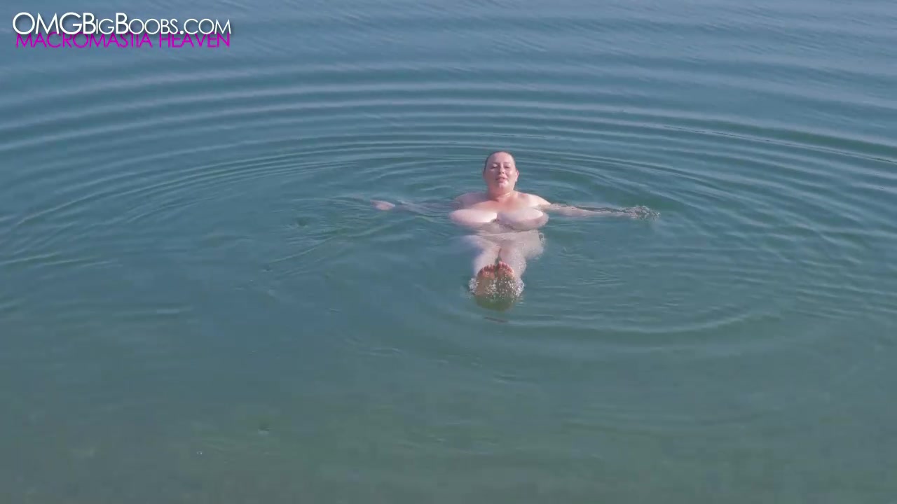 Lily loves naked swimming